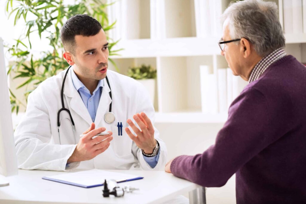 Happy patient returning for continued care