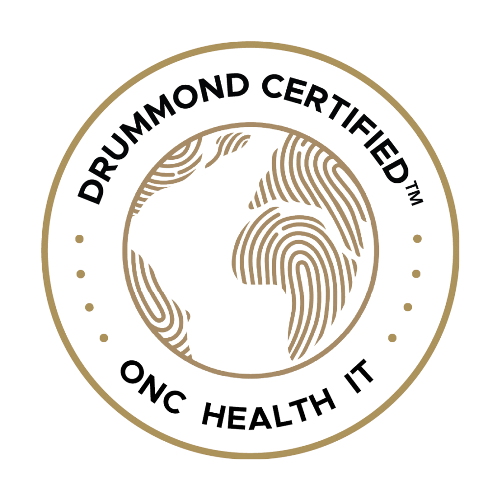 Certifications EHR CB 084a Drummond ONC Health IT Certified Seal