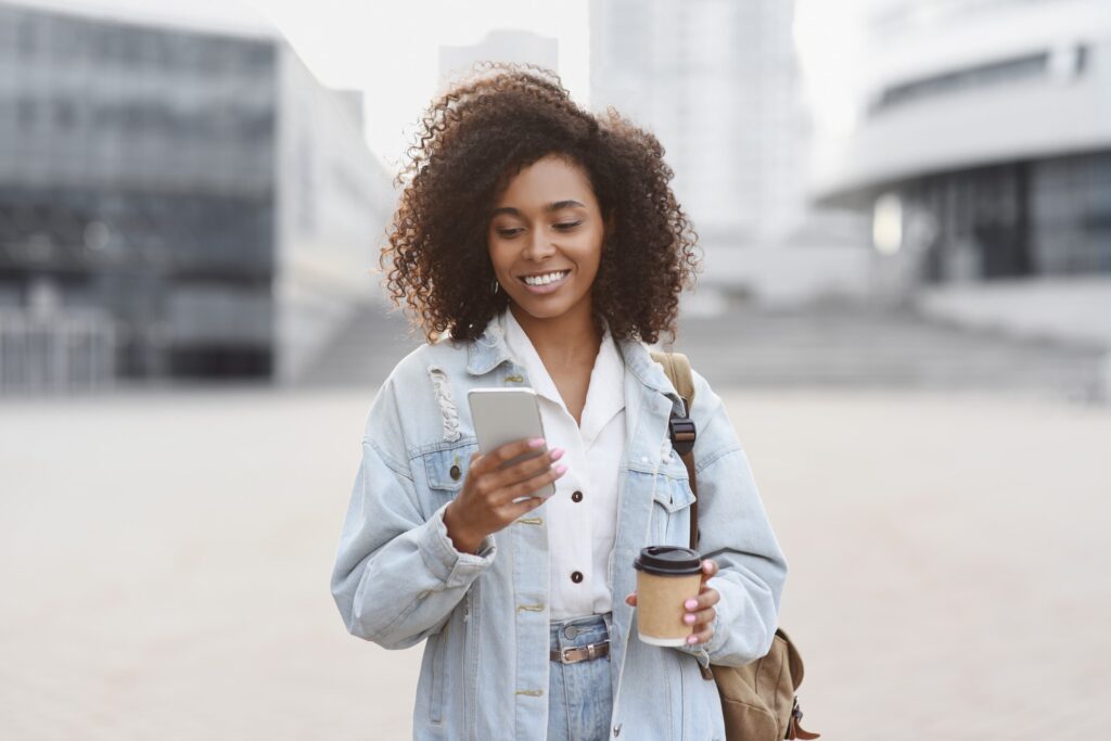 Patient receiving a friendly appointment reminder text message