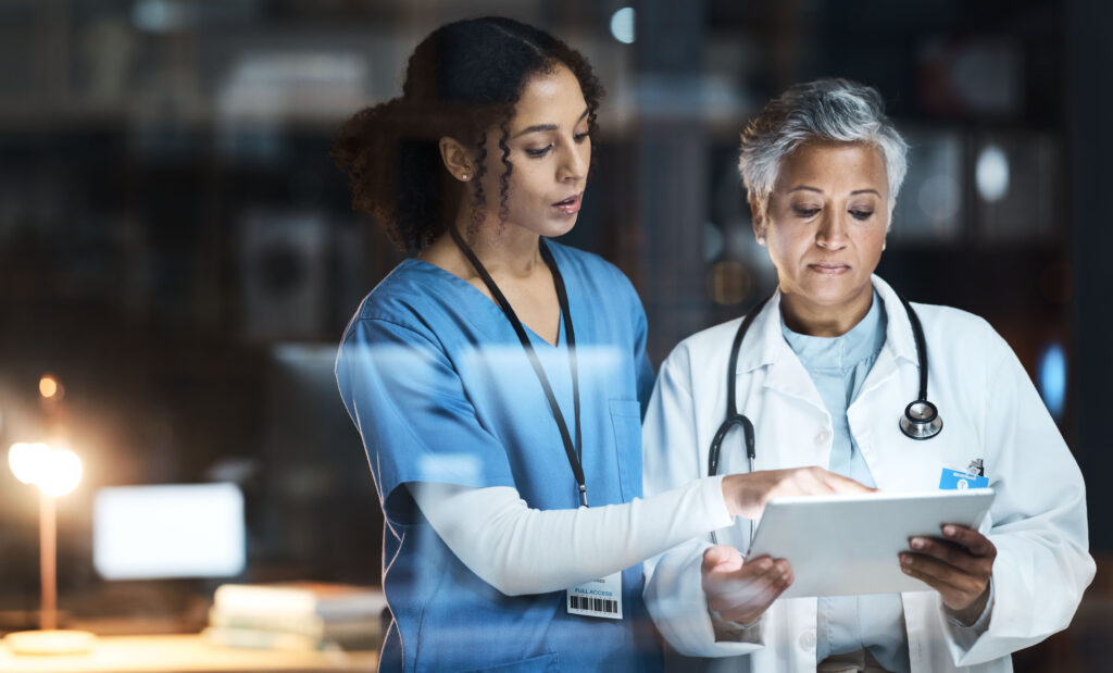 Medical office leveraging digital tools for workflow automation.
